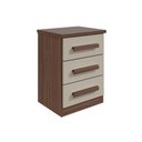 Ver imagem 2 de Mesa Cabeceira Baião C- 3 Gavetas Rovere-amêndoa - Lopas