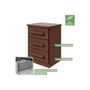 Ver imagem 4 de Mesa Cabeceira Baião C- 3 Gavetas Rovere-amêndoa - Lopas