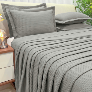 Conjunto Casal King Size Seline 200 Fios Bordado Toque Super Macio:cinza