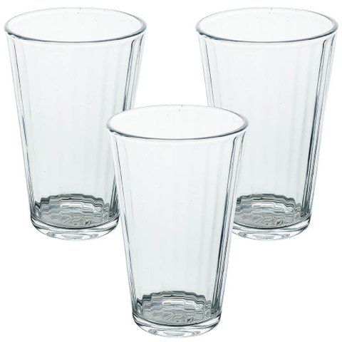 Jogo de Copos de Vidro Long Drink 470ml 3 Peças - Seu Lar