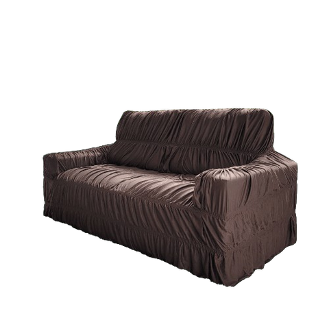 Capa para Sofá Retrátil e Reclinável 4 Lugares Cor Marrom