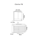 Ver imagem 5 de Conjunto para Banheiro Clarice 78 Cm com Lavatório e Espelheira - Fabribam Gabinetes