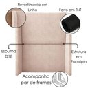 Ver imagem 4 de Cabeceira Solteiro 100 cm com Frame Imperial Linho Rose Impo