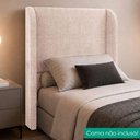 Ver imagem 2 de Cabeceira Solteiro 100 cm com Frame Imperial Linho Rose Impo