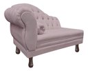 Ver imagem 2 de Recamier Divã Larissa 1,20cm Direito Sala Veludo:rose/liso