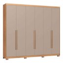 Ver imagem 6 de Guarda Roupa Casal Brescia 3387A 6 Portas 6 Gavetas MDP Cedro-Duna Móveis Castro