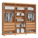 Ver imagem 2 de Guarda Roupa Casal Brescia 3387A 6 Portas 6 Gavetas MDP Cedro-Duna Móveis Castro