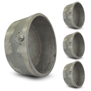 Ver imagem 1 de Kit 4 Tampão Alumínio para Tubo ou Cano Redondo 3 Pol 93mm