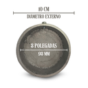 Ver imagem 3 de Kit 4 Tampão Alumínio para Tubo ou Cano Redondo 3 Pol 93mm