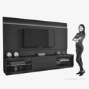 Ver imagem 2 de Estante Home Malbec Com Espelho para TV até 65 Polegadas e Led Mavaular