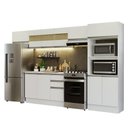 Ver imagem 3 de Armário de Cozinha Completa 100% Mdf 310 Cm Branco Smart 01 Xa