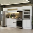 Ver imagem 1 de Armário de Cozinha Completa 100% Mdf 310 Cm Branco Smart 01 Xa