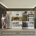 Ver imagem 6 de Armário de Cozinha Completa 100% Mdf 310 Cm Branco Smart 01 Xa