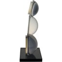 Ver imagem 2 de Escultura Decorativa Enfeite Casa Círculos Home&co Eco Crystal 26x12x8cm