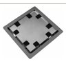 Ralo Quadrado Base PVC 10X10 Tampa Oculta - 1