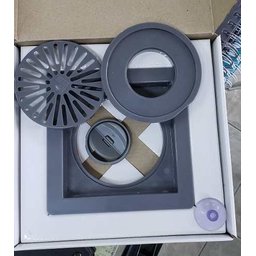 Ralo Quadrado Base PVC 10X10 Tampa Oculta - 7