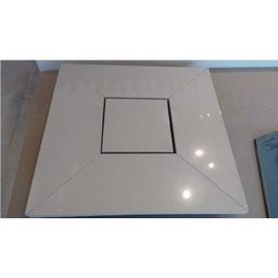 Ralo Quadrado Base PVC 10X10 Tampa Oculta - 10