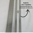 Ver imagem 4 de Grelha Pluvial 5x50 em Inox Polido Espelhado Perfurado Moderno com Aro Borda de Piscina Varanda Gour