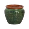 Vaso M Linha Egito Verde 16,5x17,3 cm Cerâmica Burguina - 1