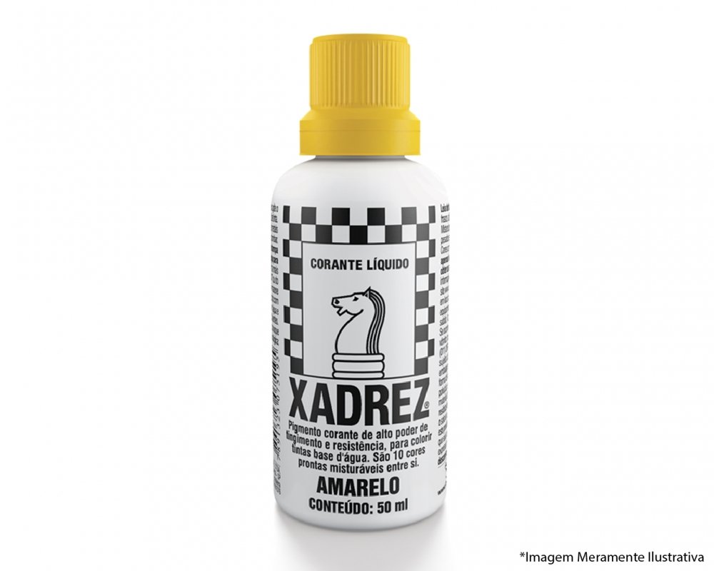 Corante Liq Xadrez Extra 50ml Amarelo C/12pcs