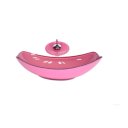 Ver imagem 1 de CUBA DE VIDRO OVAL CHANFRADA 46CM ROSA + VALVULA + TORNEIRA CASCATA