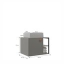 Ver imagem 3 de Gabinete para Banheiro 60cm com Cuba Nassau Cinza/Cimento