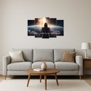 Ver imagem 2 de Kit Quadro Decorativo Religioso para Sala de Estar 73x39cm A31 - Pallazio
