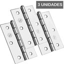 Ver imagem 2 de Kit 03 Dobradiça 3.1/2 x 3 com Anel