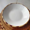 Ver imagem 4 de Jogo 4 Pratos Fundos Borda de Bambu 24cm 1ª Linha Scalla