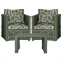 Ver imagem 1 de Mesa Centro e 2 Poltronas Madri Corda Náutica Estofado 5 Trama Original