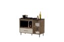 Ver imagem 1 de Balcão Armário para Cooktop Co com Espaço para Forno Cor Canela / Off White