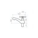 Ver imagem 4 de Torneira Lavatório banheiro Abs Branca 1/4 de volta Civitt