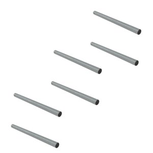 Kit 6 Suportes Tubo Redondo para Chumbar 60 Cm Branco - Nv456rdp