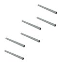 Ver imagem 1 de Kit 6 Suportes Tubo Redondo para Chumbar 60 Cm Branco - Nv456rdp