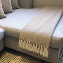 Ver imagem 3 de Manta Decorativa para Sofá Boho Hebrom Marrom Claro Fastlar Manta 100% Algodão 140x250cm