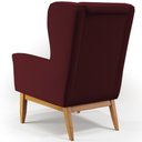 Ver imagem 7 de Kit Poltrona Decorativa Milena D02 com Puff Viseo Veludo Marsala C-278 - Lyam Decor