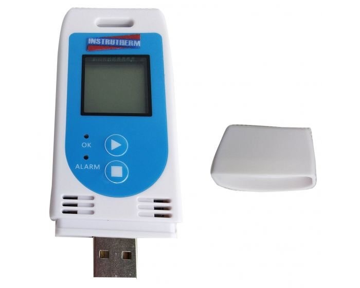 Datalogger Digital Medição Temperatura Umidade Faixa 0% a 100% U.R Alarme Usb Ht-900 Portátil Com Ce - 2