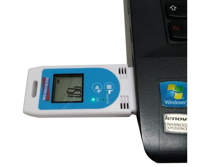 Datalogger Digital Medição Temperatura Umidade Faixa 0% a 100% U.R Alarme Usb Ht-900 Portátil Com Ce - 3