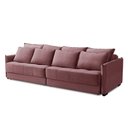 Ver imagem 4 de Sofá Sem Caixa Retrátil Reclinável 2,10m Carol Veludo Rosê Adonai Estofados