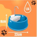 Ver imagem 3 de Fonte Bebedouro Gatos Cães Automático Joy Furacão Pet Bivolt - AZUL