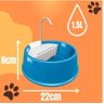 Fonte Bebedouro Gatos Cães Automático Joy Furacão Pet Bivolt - AZUL - 3