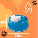 Ver imagem 3 de Fonte Bebedouro Gatos Cães Automático Joy Furacão Pet Bivolt - AZUL