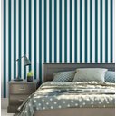 Ver imagem 2 de Papel de Parede Listrado Verde Ocidente - 3,30x0,50m