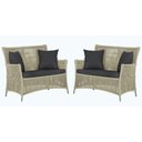 Ver imagem 1 de 2 Sofás Área Externa Igapó Alumínio Fendi Corda Náutica E11 Rami