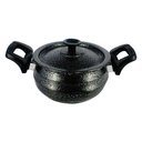 Ver imagem 1 de Panela Bojuda Alumínio Craqueada Alça Baquelite Preta N06