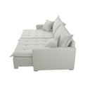 Ver imagem 5 de Sofá Cama Flora 02 Módulos de 100cm Br 15cm Meu Sofá Online A302 Linho Branco