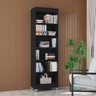 Estante Multiuso Livreiro Versati 5 Prateleiras Preto - Poquema - 1
