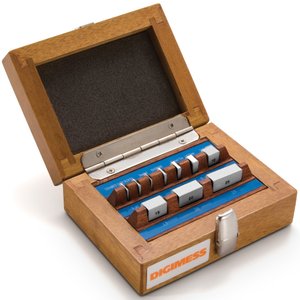 Jogo de Bloco Padrão em Aço - 10 Peças (52,5 - 75mm) para Micrometro - Classe 0 - Ref. 150.471