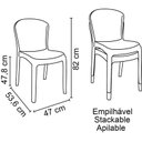 Ver imagem 1 de Cadeira Plastica Monobloco Anna Transparente