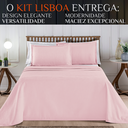 Ver imagem 2 de Cobreleito King Size 100% Algodão Lisboa 03 Pçs Super Elegante Charm:rosa